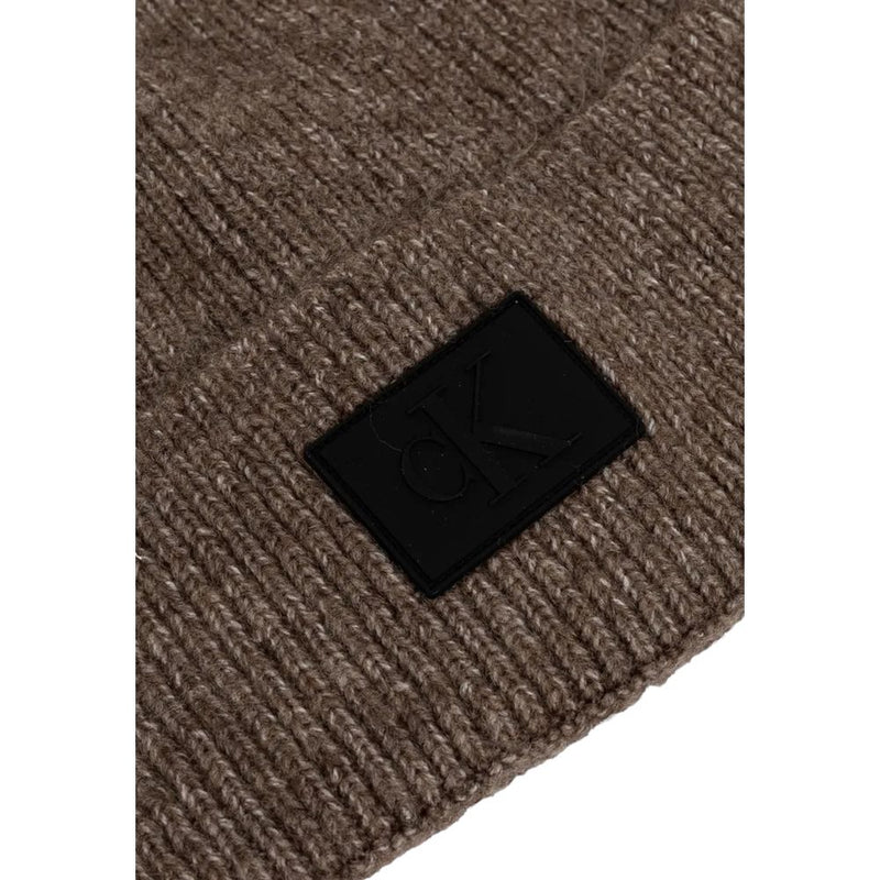 Calvin Klein Jeans Brown Marabou Caps Baseball Hat