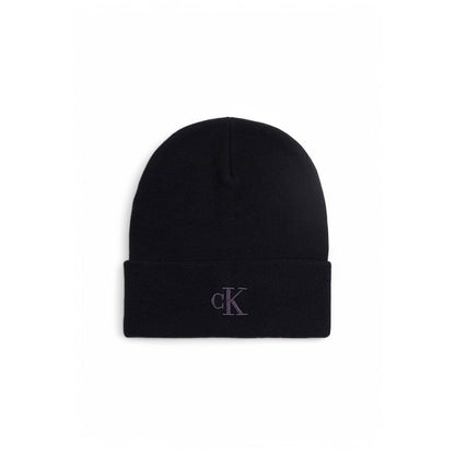 Calvin Klein Jeans Zwarte Wollen Petten Baseballpet