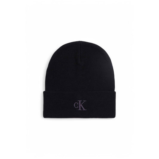 Calvin Klein Jeans Zwarte Wollen Petten Baseballpet