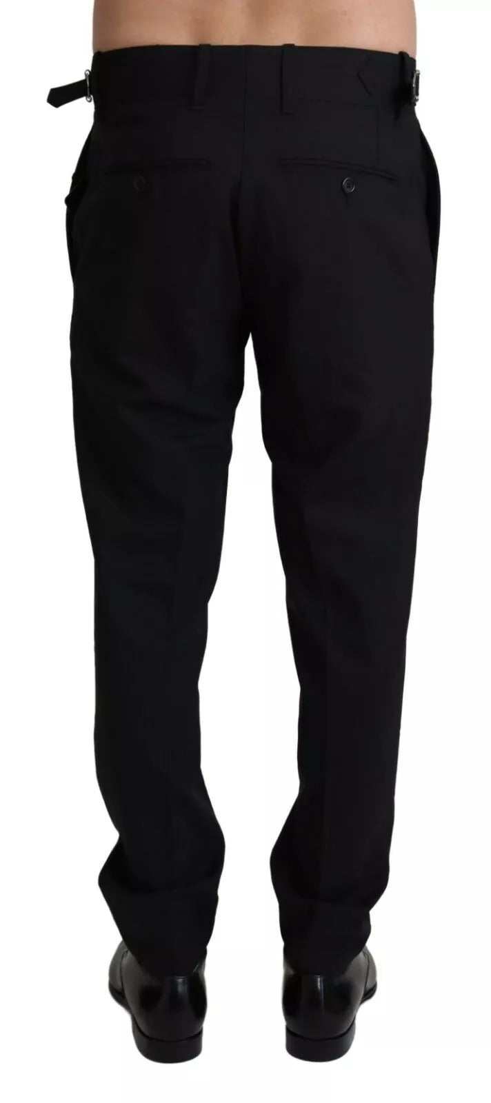 Pantalon-jupette en laine stretch noir Dolce &amp; Gabbana