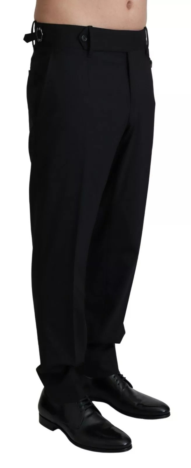 Pantalon-jupette en laine stretch noir Dolce &amp; Gabbana