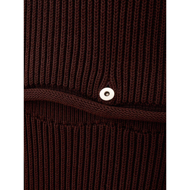 Bottega Veneta Elegant Viscose Brown Dress - Timeless Luxury