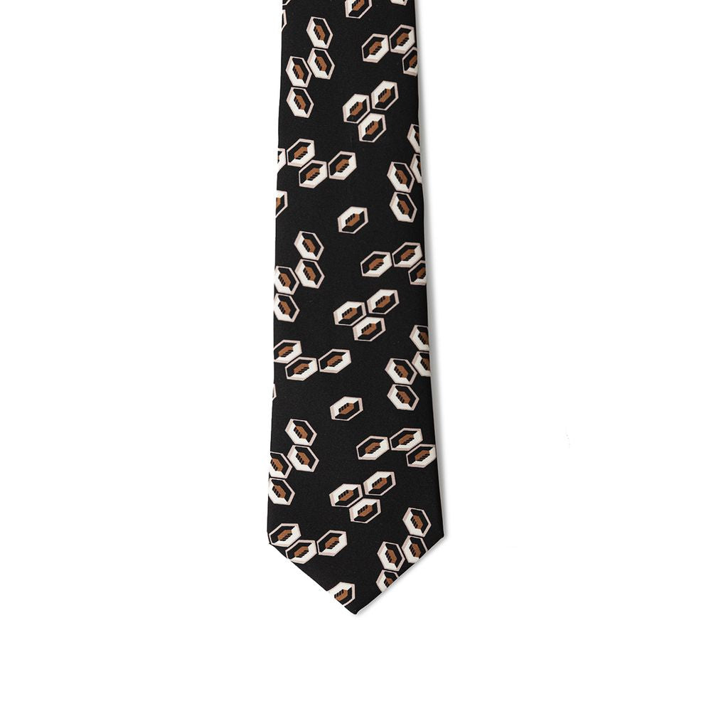 Cravates et nœud papillon en soie noire Giorgio Armani