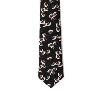 Cravates et nœud papillon en soie noire Giorgio Armani