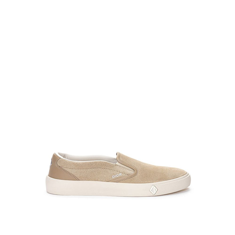 Dior Beige Leather Sneaker - Luxurious Slip-On Footwear