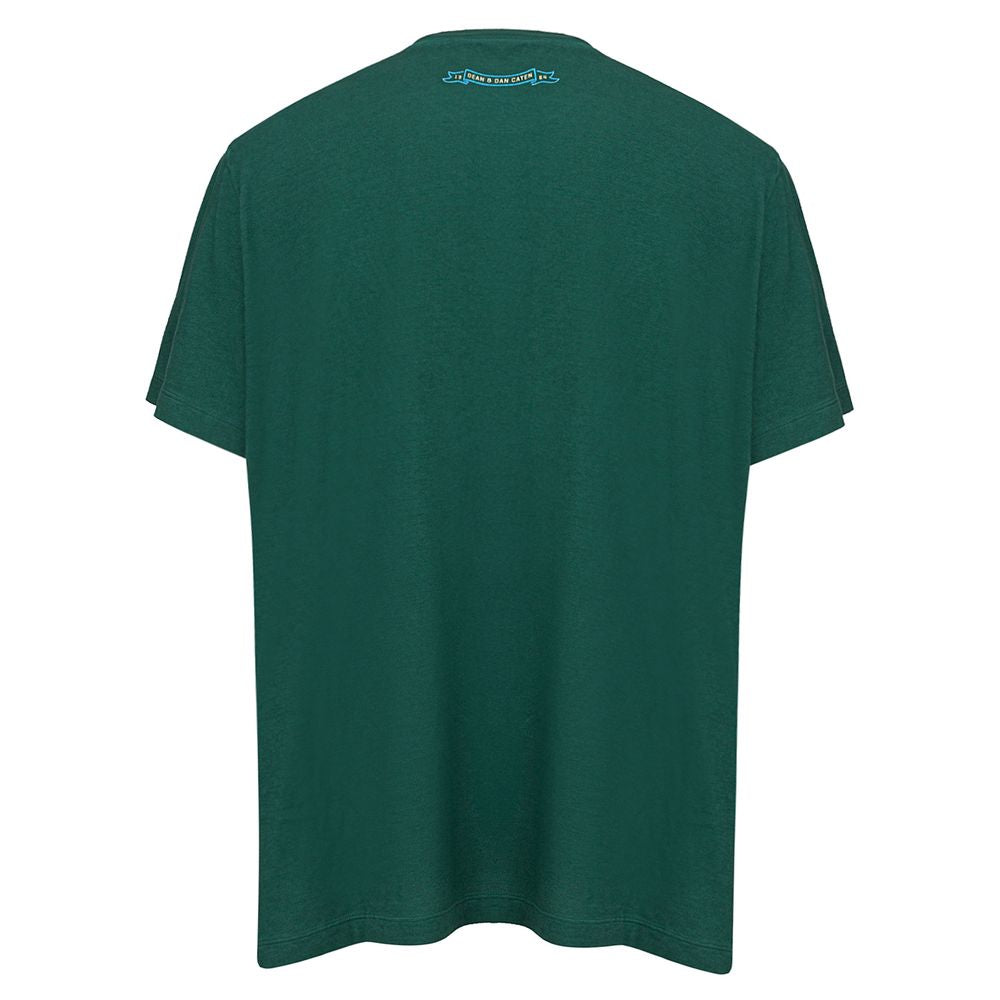 T-shirt en coton vert de Dsquared²