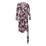 Lardini Elegant Purple Viscose Dress - Italian Luxury Fashion
