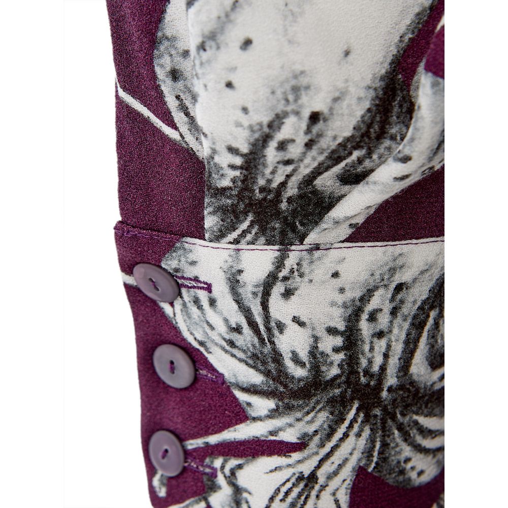Lardini Elegant Purple Viscose Dress - Italian Luxury Fashion