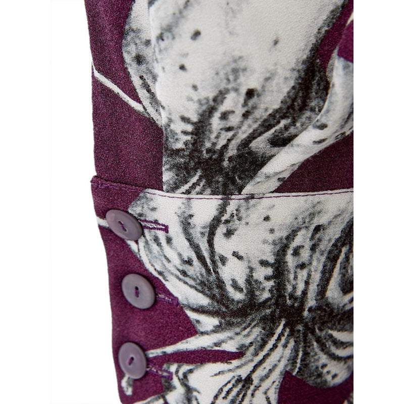 Lardini Elegant Purple Viscose Dress - Timeless Italian Style