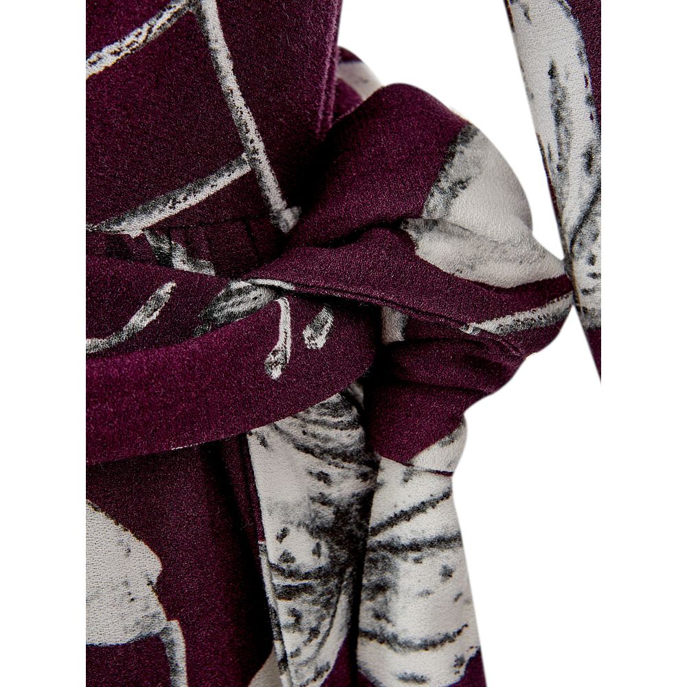 Lardini Elegant Purple Viscose Dress - Italian Luxury Fashion