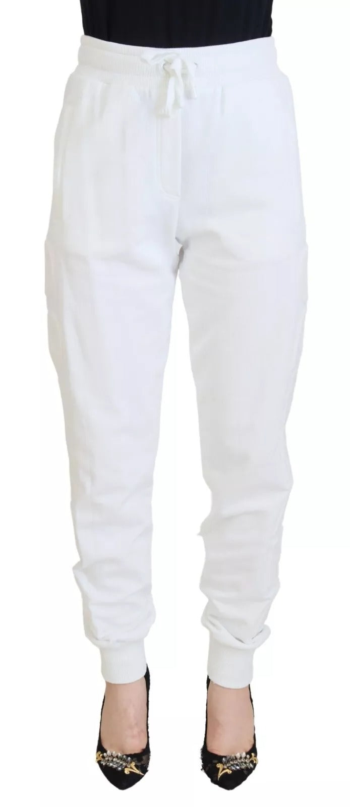 Dolce & Gabbana witte katoenen sweatpants voor dames