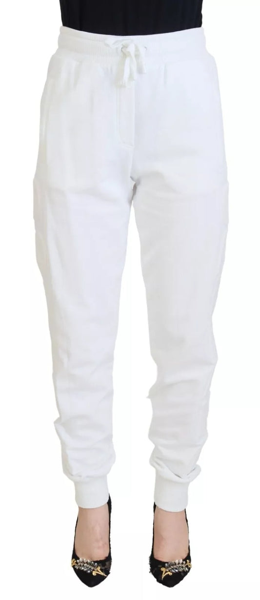 Dolce & Gabbana witte katoenen sweatpants voor dames