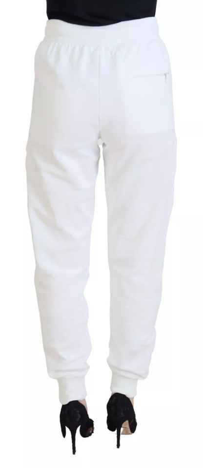 Dolce & Gabbana witte katoenen sweatpants voor dames