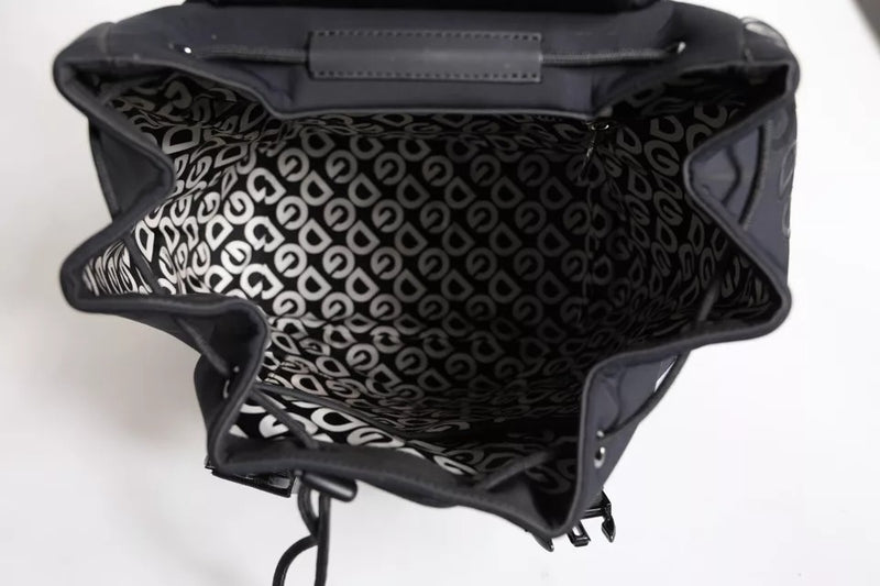 Sac à dos d'école Dolce & Gabbana en néoprène noir et nylon avec logo DG