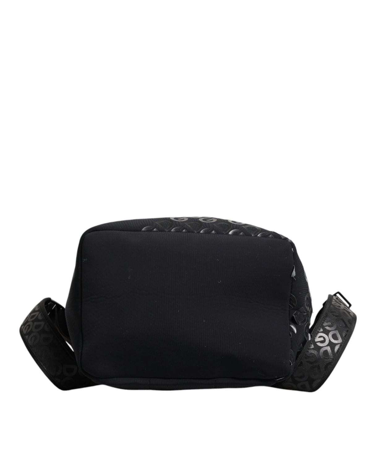 Sac à dos d'école Dolce & Gabbana en néoprène noir et nylon avec logo DG