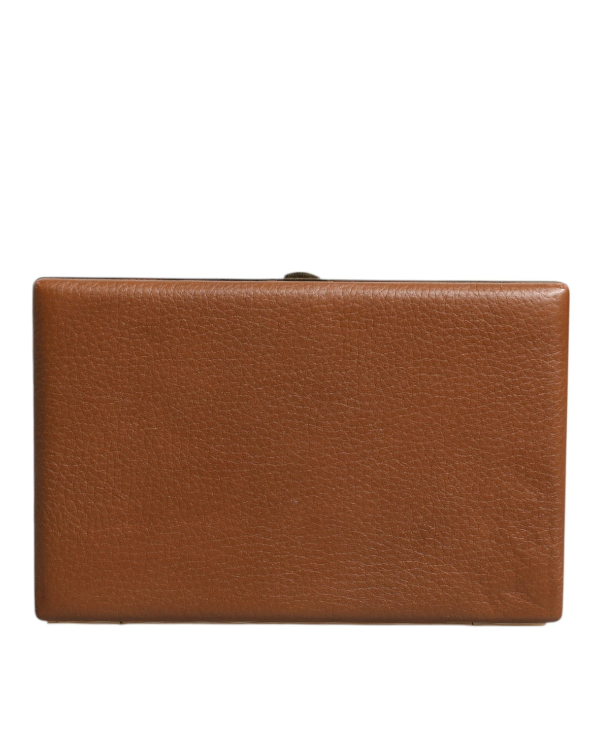 Dolce & Gabbana Sac Clutch en Cuir Brun pour Soirée