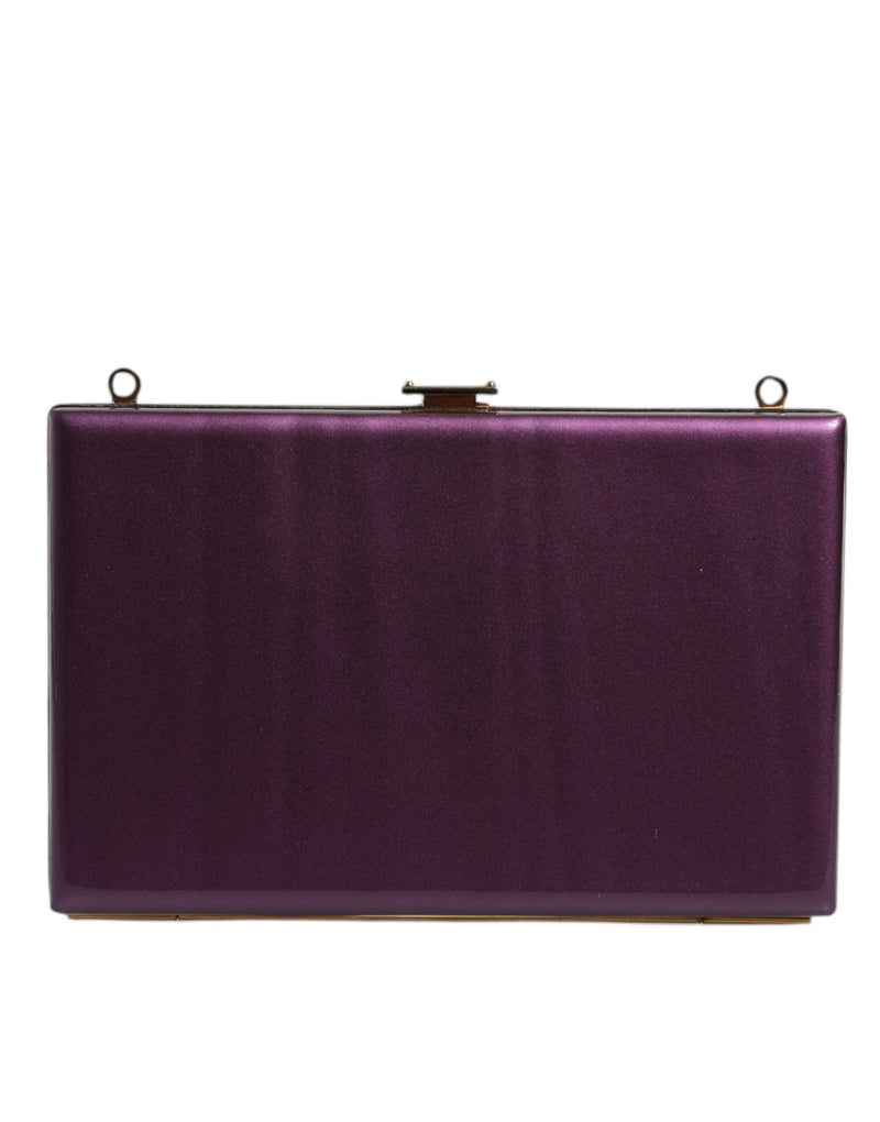 Sac Clutch Dolce & Gabbana en Cuir Violet