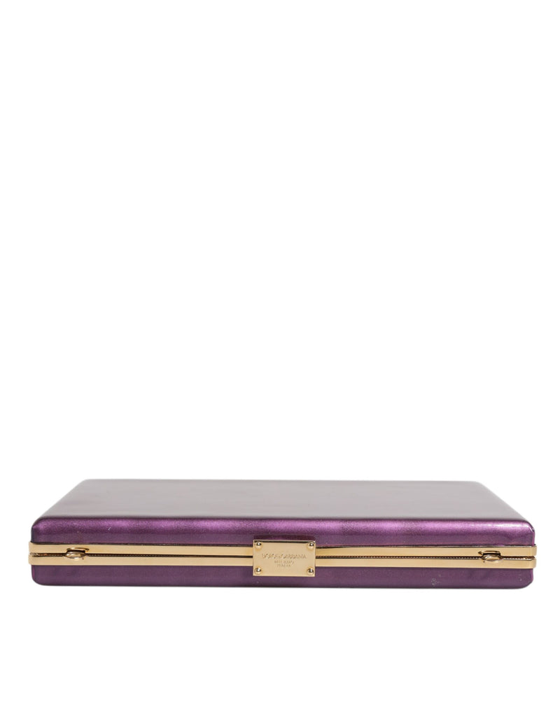 Sac Clutch Dolce & Gabbana en Cuir Violet