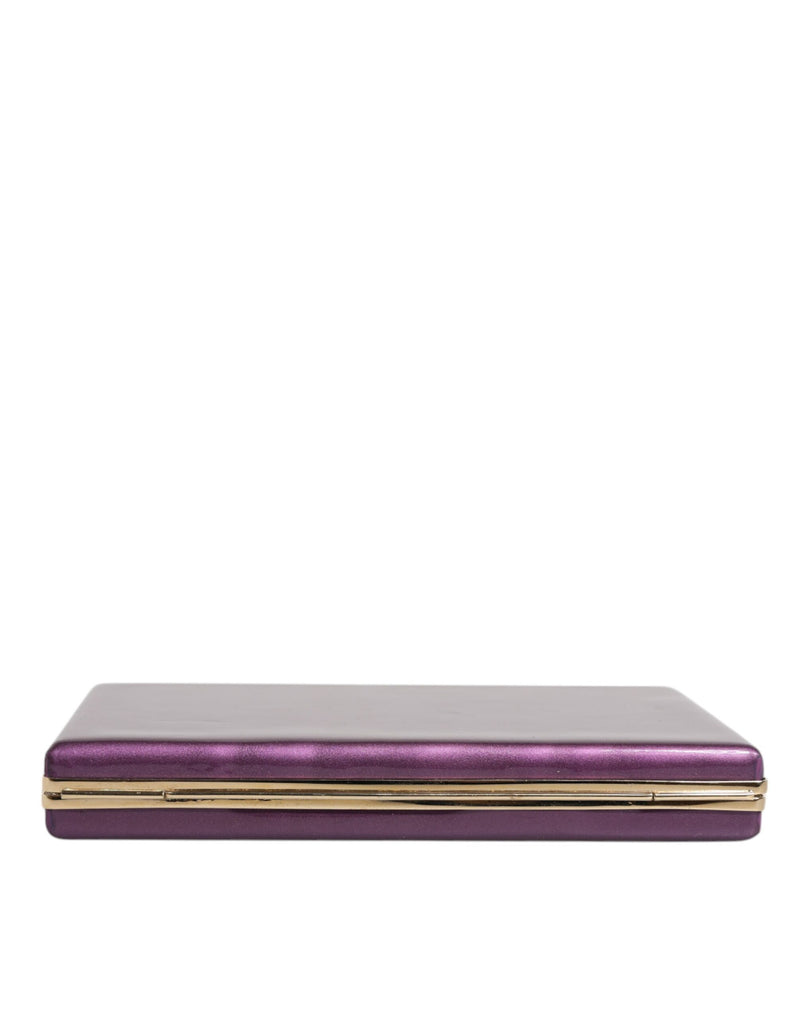 Sac Clutch Dolce & Gabbana en Cuir Violet