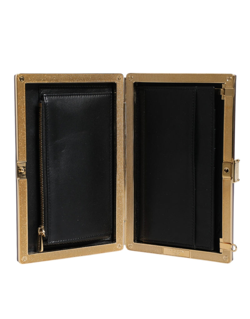 Sac Clutch Dolce & Gabbana en Cuir Violet