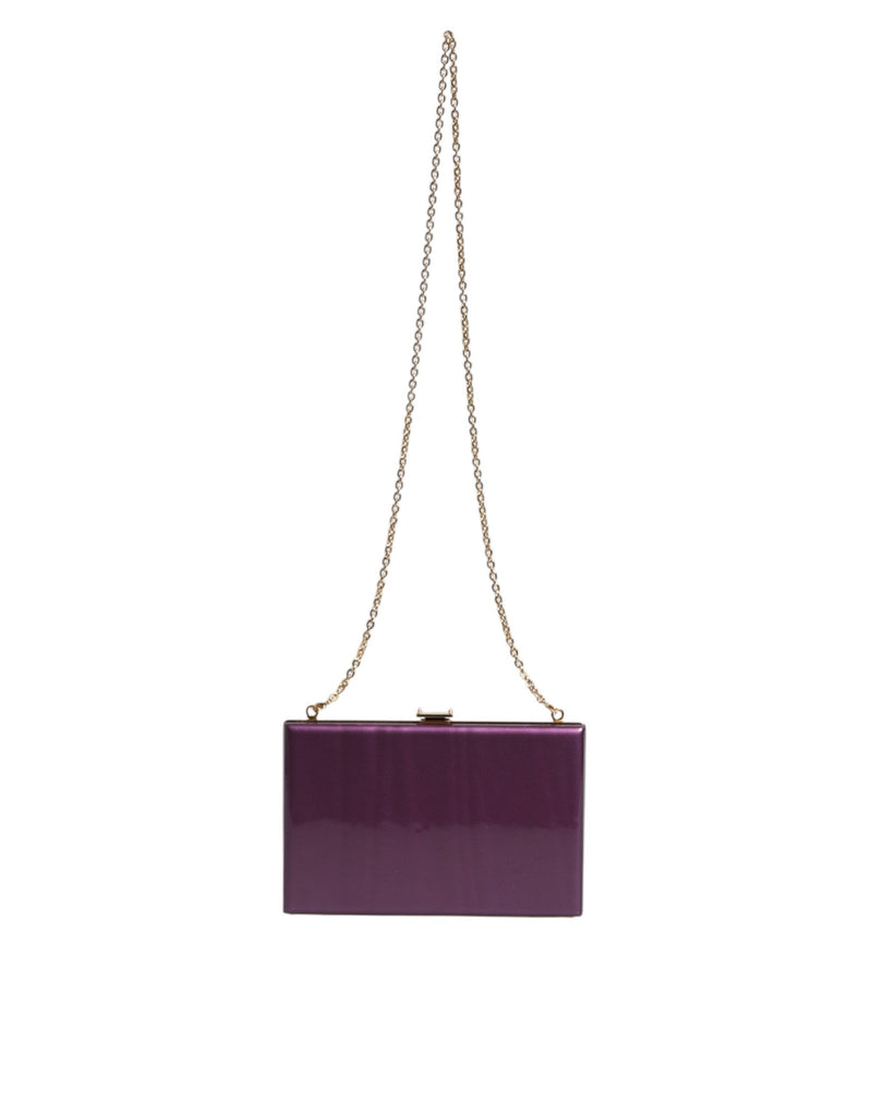 Sac Clutch Dolce & Gabbana en Cuir Violet