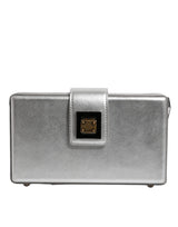 Dolce & Gabbana Metallic Silver DG BOX Shoulder Strap Bag