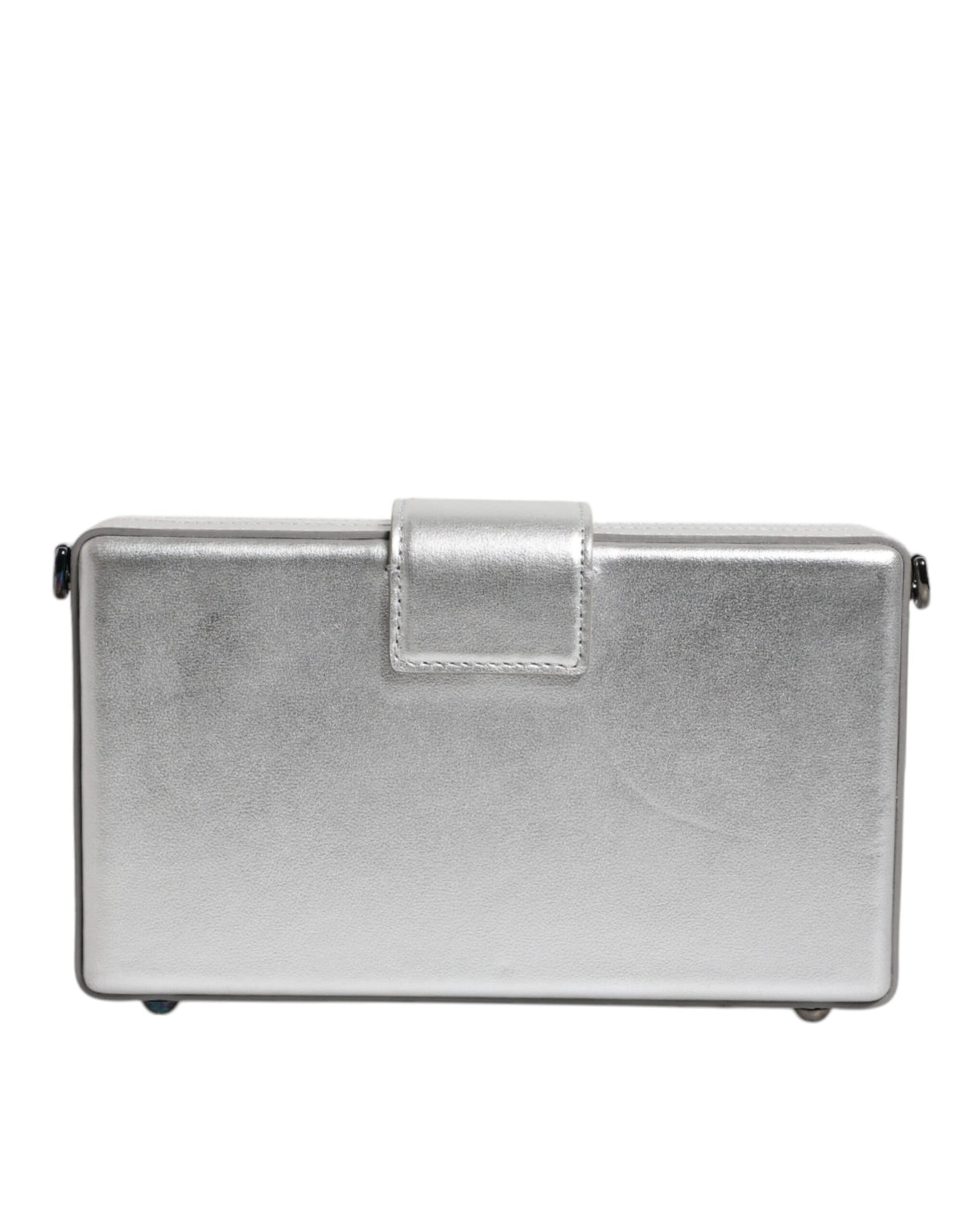 Dolce & Gabbana Metallic Silver DG BOX Shoulder Strap Bag