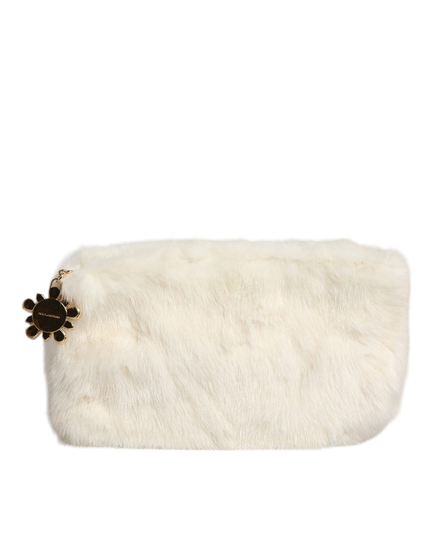 Sac à main en fourrure blanche Dolce & Gabbana