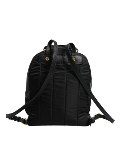 Sac à dos Dolce & Gabbana en nylon noir #DGFAMILY VULCANO orné