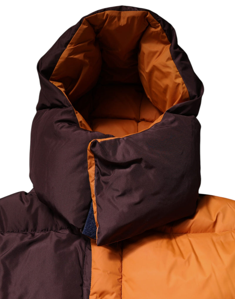 Veste d'hiver matelassée à capuche multicolore Dolce & Gabbana