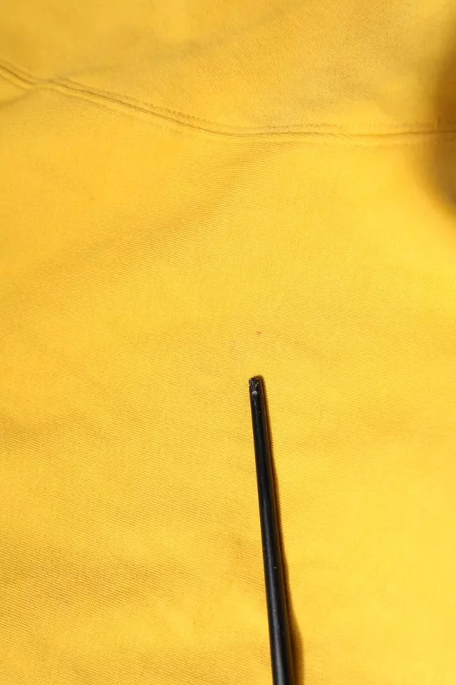 Sweat à capuche à fermeture éclair avec logo jaune Dolce &amp; Gabbana