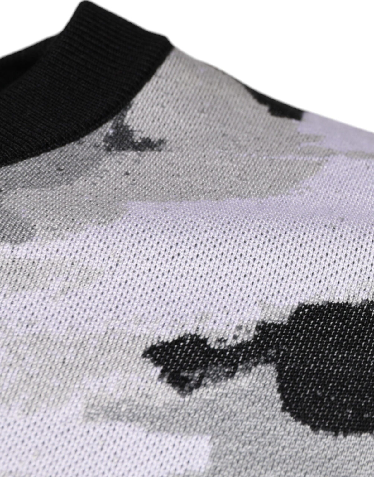 Pull en jersey à col rond multicolore à motif camouflage Dolce &amp; Gabbana pour homme
