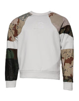 Pull en coton à col rond multicolore et patchwork de Dolce &amp; Gabbana