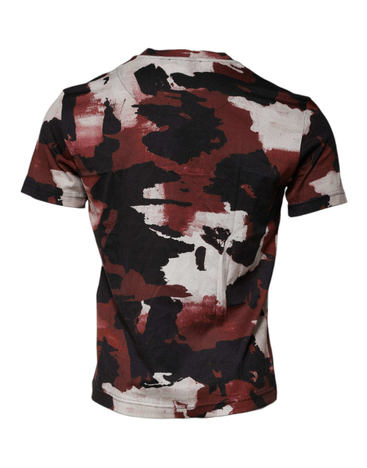 T-shirt à col rond multicolore à motif camouflage de Dolce &amp; Gabbana