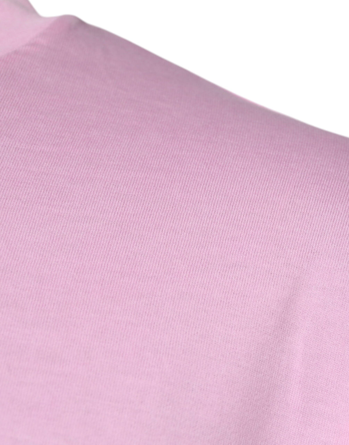 T-shirt en coton à col rond avec imprimé du logo rose de Dolce &amp; Gabbana