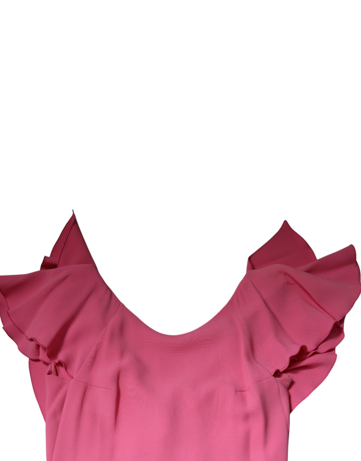 Dondup Pink Viscose Backless Sheath Mini Dress