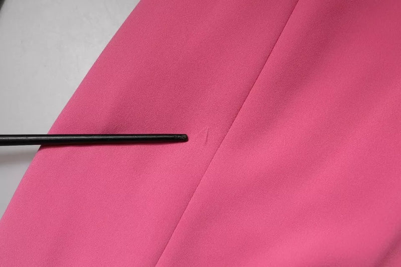 Dondup Pink Viscose Backless Sheath Mini Dress