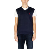 U.S. POLO ASSN. Blue Cotton Waistcoat - Model US40 174001