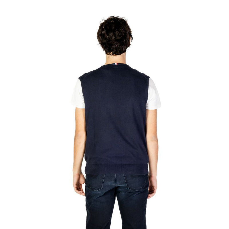 U.S. POLO ASSN. Blue Cotton Waistcoat - Model US40 174001