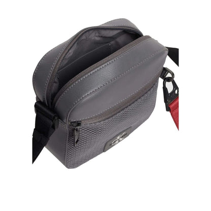 Sac messager Calvin Klein Jeans en polyester recyclé gris