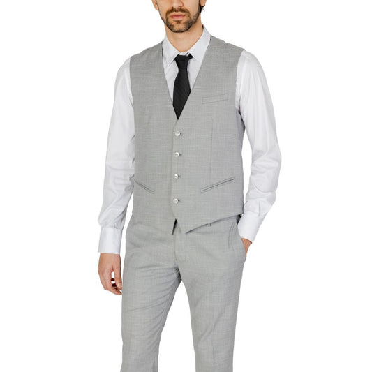 Antony Morato grijze polyester gilet