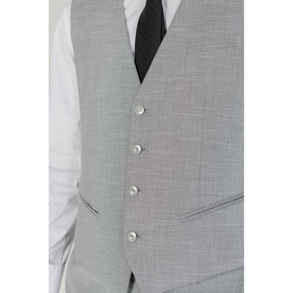 Antony Morato Gray Polyester Waistcoat - Model MMVS00012-FA650330