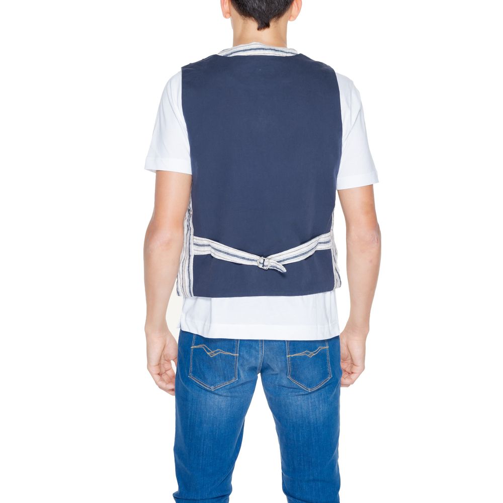 Gilet en coton beige de Gianni Lupo