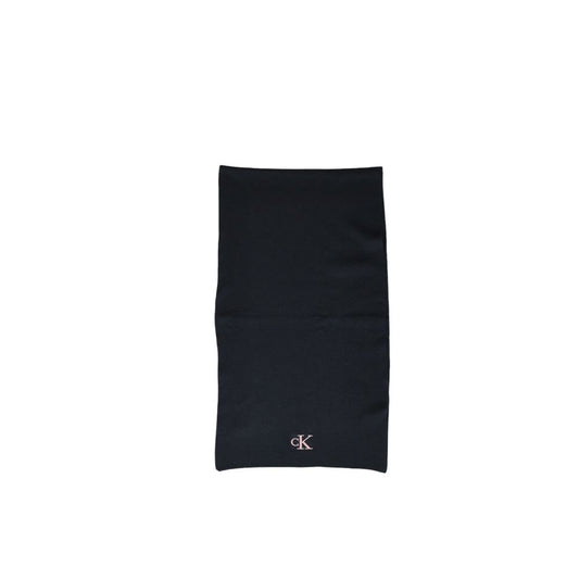 Calvin Klein Zwarte Gerecyclede Polyester Sjaal