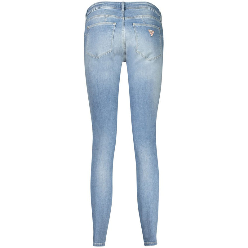 Guess Jeans Light Blue Cotton Skinny Jeans for Women