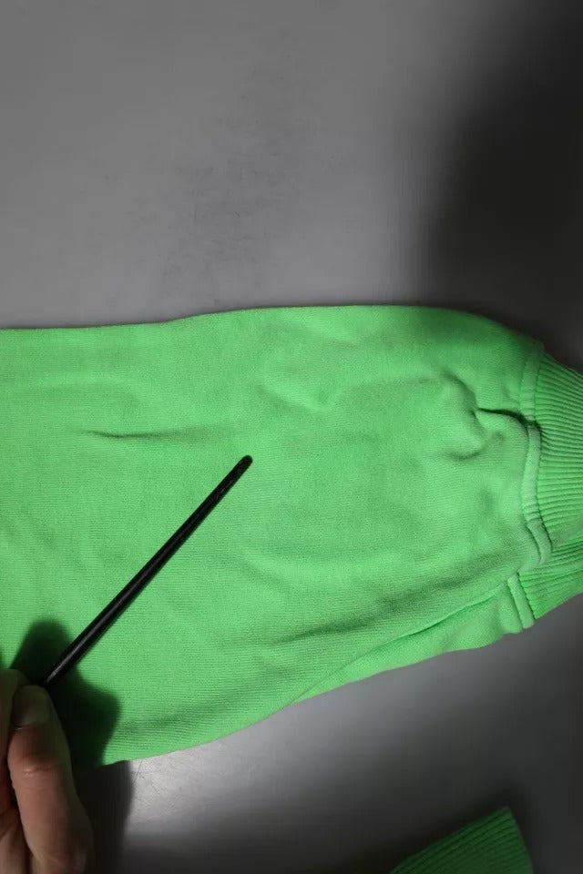 Sweat à capuche pull-over Dolce &amp; Gabbana vert avec logo