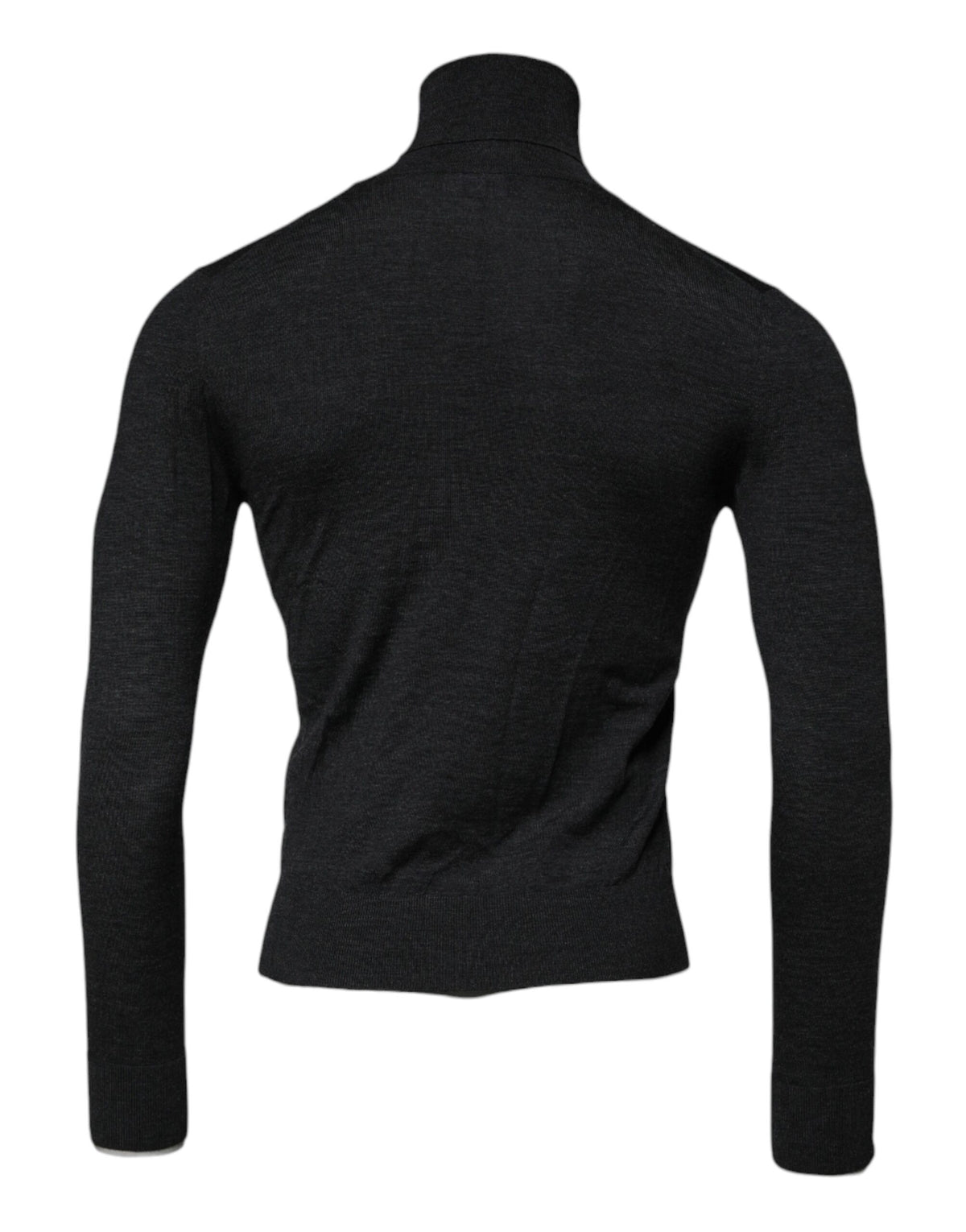 Pull en laine à col montant noir de Dolce &amp; Gabbana