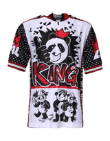 T-shirt à col zippé Dolce &amp; Gabbana multicolore à imprimé panda roi