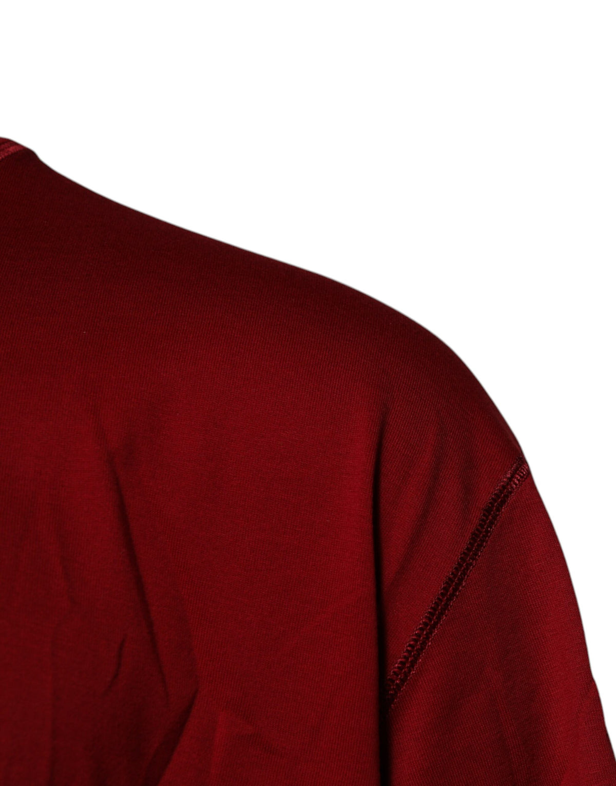 T-shirt en coton à col rond avec logo et ruban rouge de Dolce &amp; Gabbana