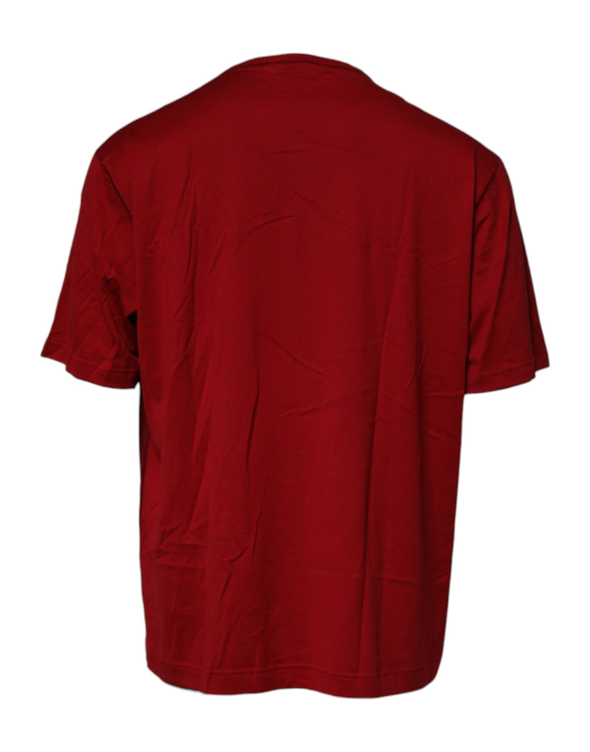 T-shirt en coton à col rond avec logo et ruban rouge de Dolce &amp; Gabbana